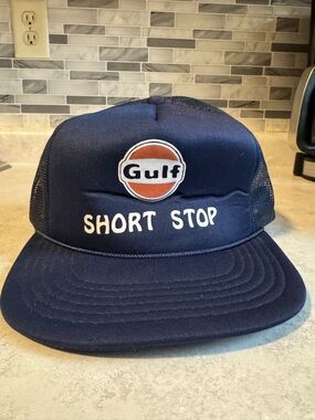 Vintage Port and Company Gulf Oil Trucker Hat! Madhatter!